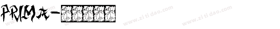 prima字体转换