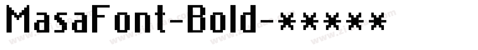 MasaFont-Bold字体转换