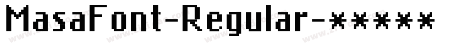 MasaFont-Regular字体转换