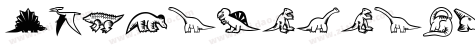 Dinosauruse字体转换