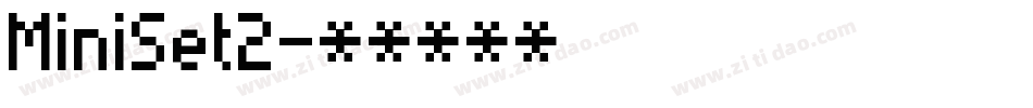 MiniSet2字体转换