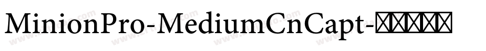 MinionPro-MediumCnCapt字体转换