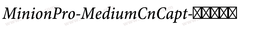 MinionPro-MediumCnCapt字体转换