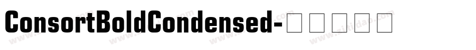 ConsortBoldCondensed字体转换