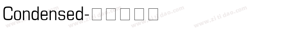 Condensed字体转换