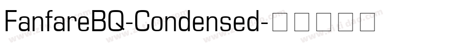 FanfareBQ-Condensed字体转换