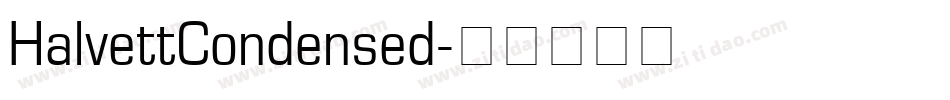 HalvettCondensed字体转换