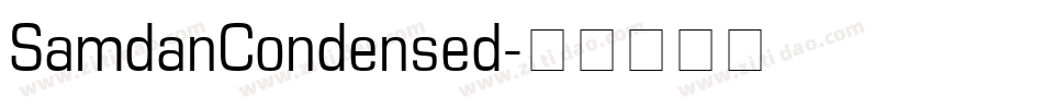 SamdanCondensed字体转换