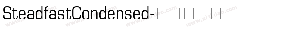 SteadfastCondensed字体转换