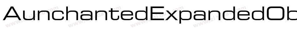 AunchantedExpandedOblique-8aag字体转换
