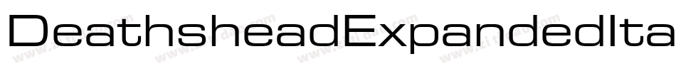 DeathsheadExpandedItalic-1GGa2字体转换