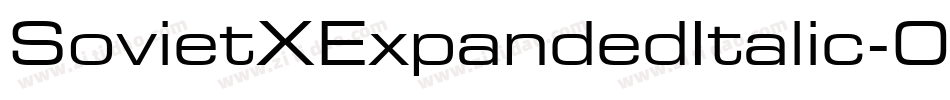 SovietXExpandedItalic-0JXR字体转换