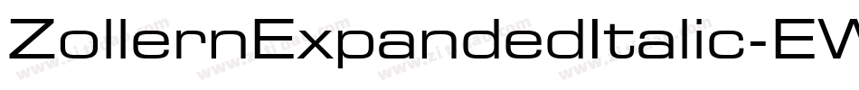 ZollernExpandedItalic-EWnj字体转换