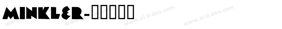 minkler字体转换
