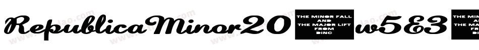 RepublicaMinor20-w5E3字体转换