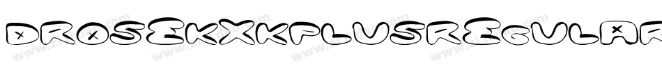 DroseKxkPlusRegular-LBn5字体转换