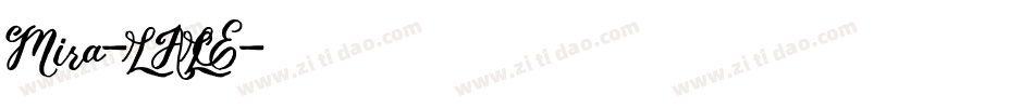 Mira-LALE字体转换