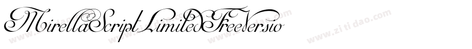 MirellaScriptLimitedFreeVersionvfb-zj1G字体转换