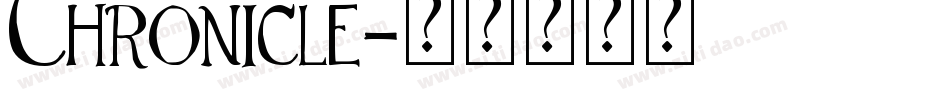Chronicle字体转换