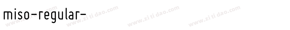 miso-regular字体转换