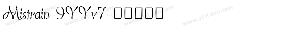 Mistrain-9YYv7字体转换