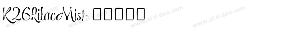 K26LilacMist字体转换