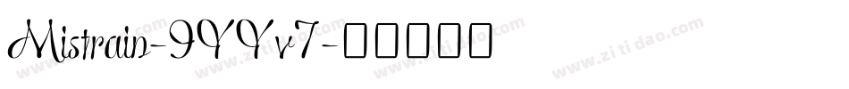 Mistrain-9YYv7字体转换