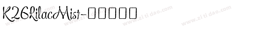 K26LilacMist字体转换