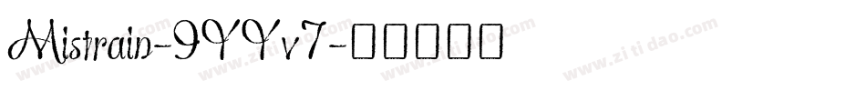 Mistrain-9YYv7字体转换