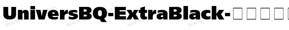UniversBQ-ExtraBlack字体转换