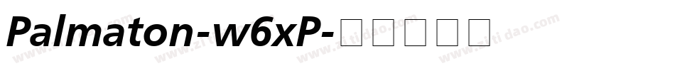 Palmaton-w6xP字体转换