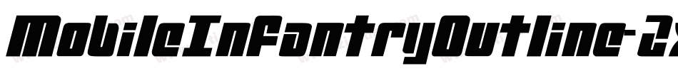 MobileInfantryOutline-2x4d字体转换 MobileInfantryOutline-2x4d字体转换