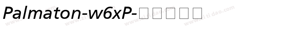 Palmaton-w6xP字体转换