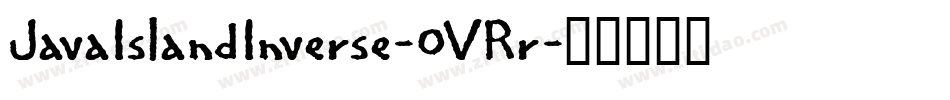 JavaIslandInverse-0VRr字体转换