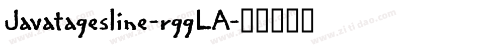 Javatagesline-rggLA字体转换