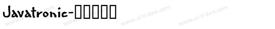 Javatronic字体转换