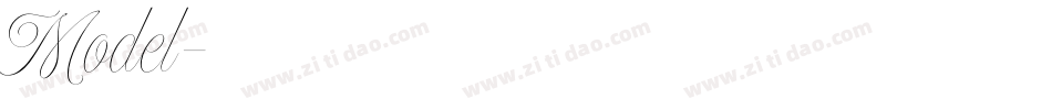 Model字体转换