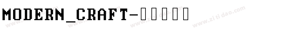 MODERN_CRAFT字体转换
