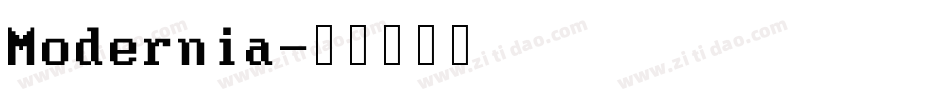 Modernia字体转换