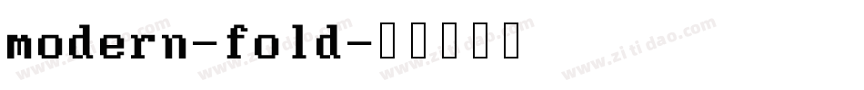modern-fold字体转换
