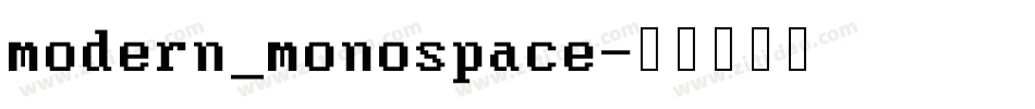 modern_monospace字体转换