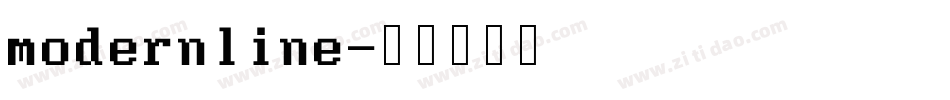 modernline字体转换