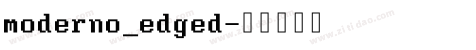moderno_edged字体转换