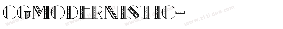 CgModernistic字体转换
