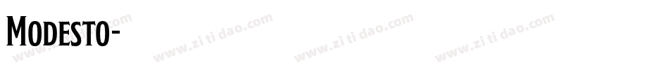Modesto字体转换