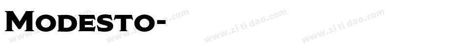 Modesto字体转换