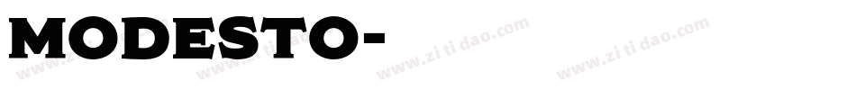 Modesto字体转换