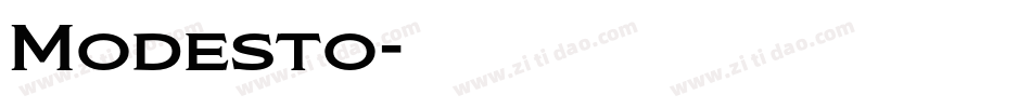 Modesto字体转换