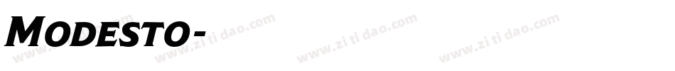 Modesto字体转换