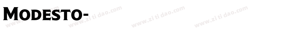 Modesto字体转换